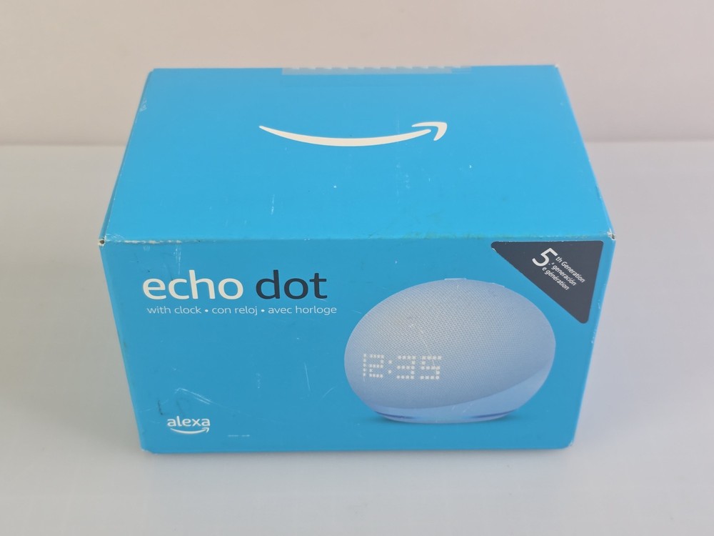 Amazon Echo Dot (5th Gen) Smart Speaker With Alexa & Clock Cloud FACTORY SEALED