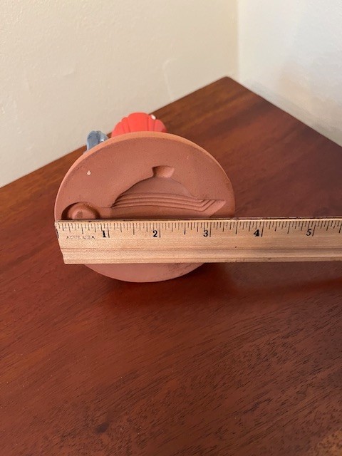 Fiesta Ware Cookie Press with Dancing Lady Teapot Impression - Persimmon READ