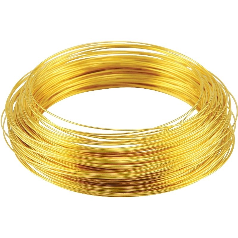 Hillman 50152 Utility Wire, 75 ft L, 22, Brass