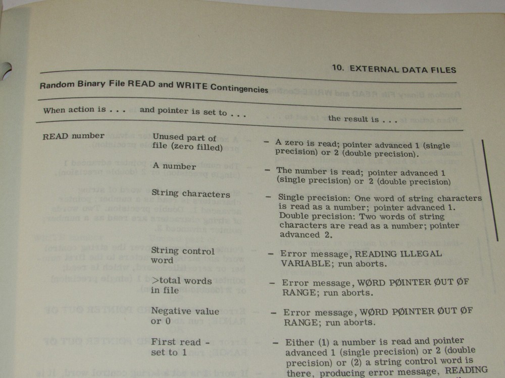 VTG 1973 GE/GENERAL ELECTRIC MARK III COMPUTER BASIC LANGUAGE REFERENCE MANUAL!