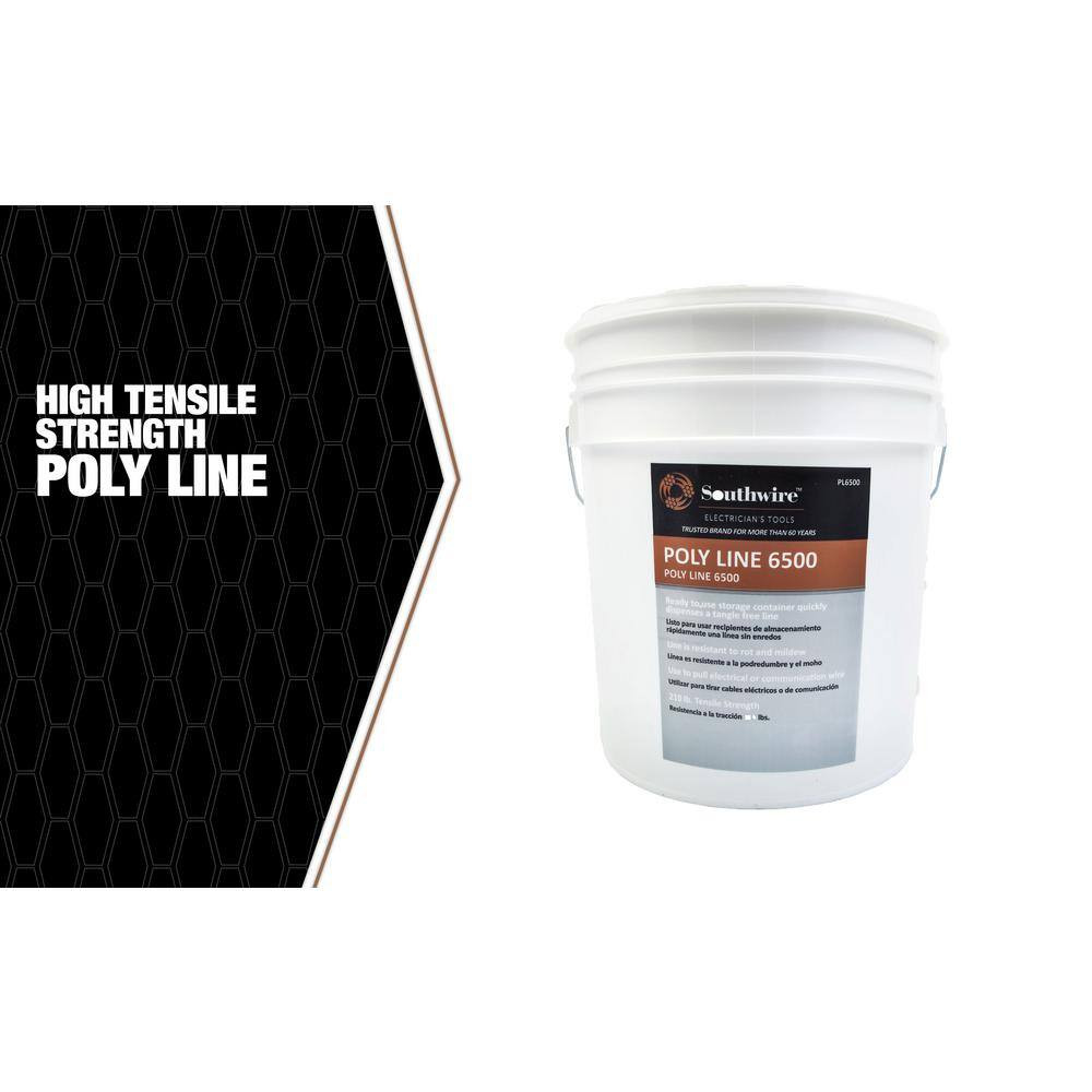 6500 Ft. 210 Lbs. Tensile Strength Poly Line