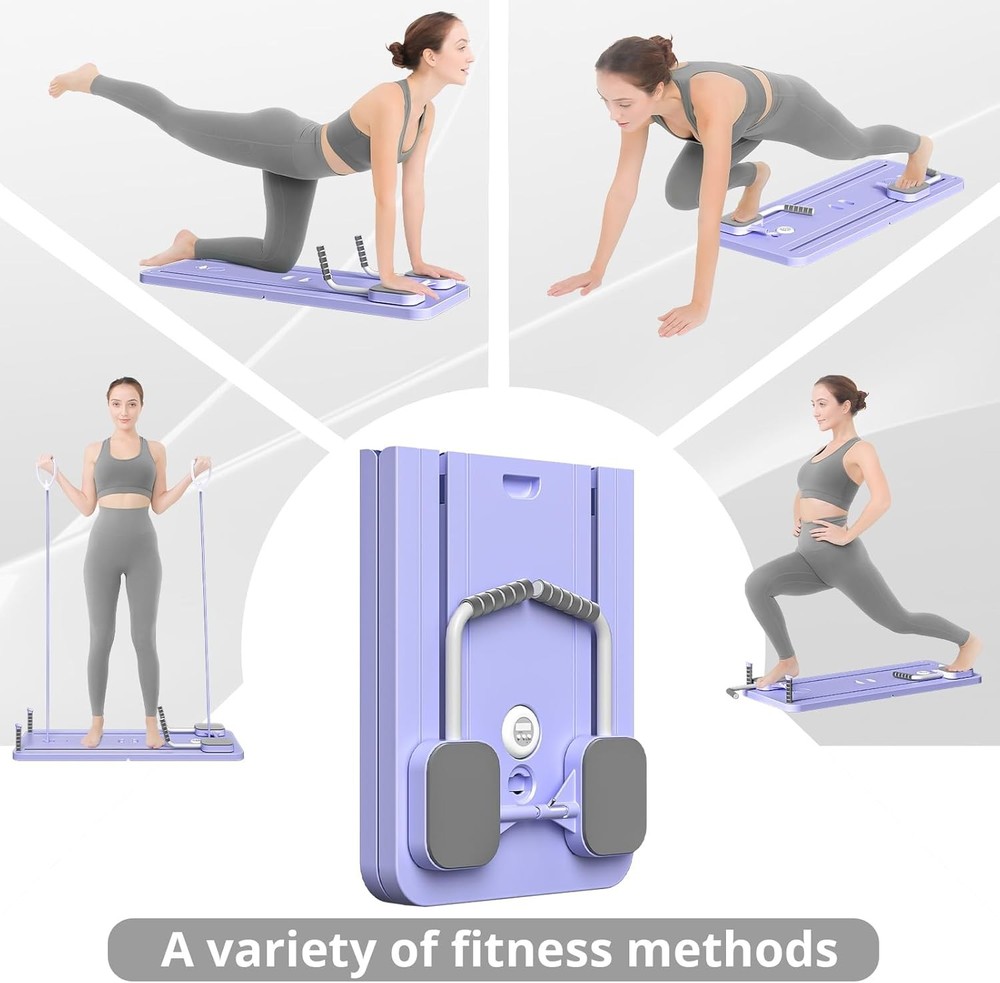 Compact Multi-Purpose Foldable Pilates Board & Reformer Training Set