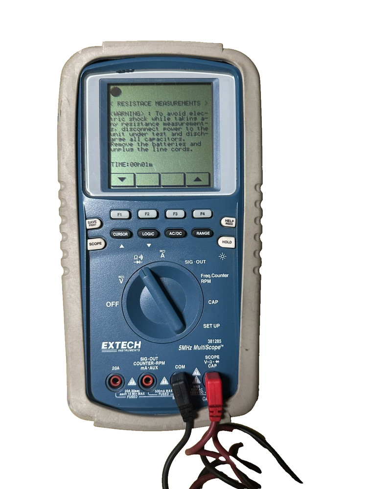 EXTECH HANDHELD MULTISCOPE / OSCILLOSCOPE / DIGITAL MULTIMETER
