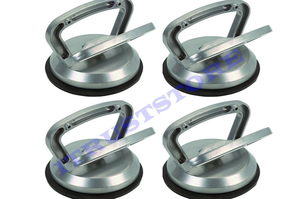 4 PC ALUMINUM SUCTION CUP LIFTER GLASS PANEL LIFTING DENT PULLER REMOVER SUCKER