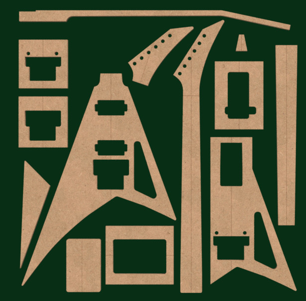 Jackson RR Full Template Set 0.50" MDF