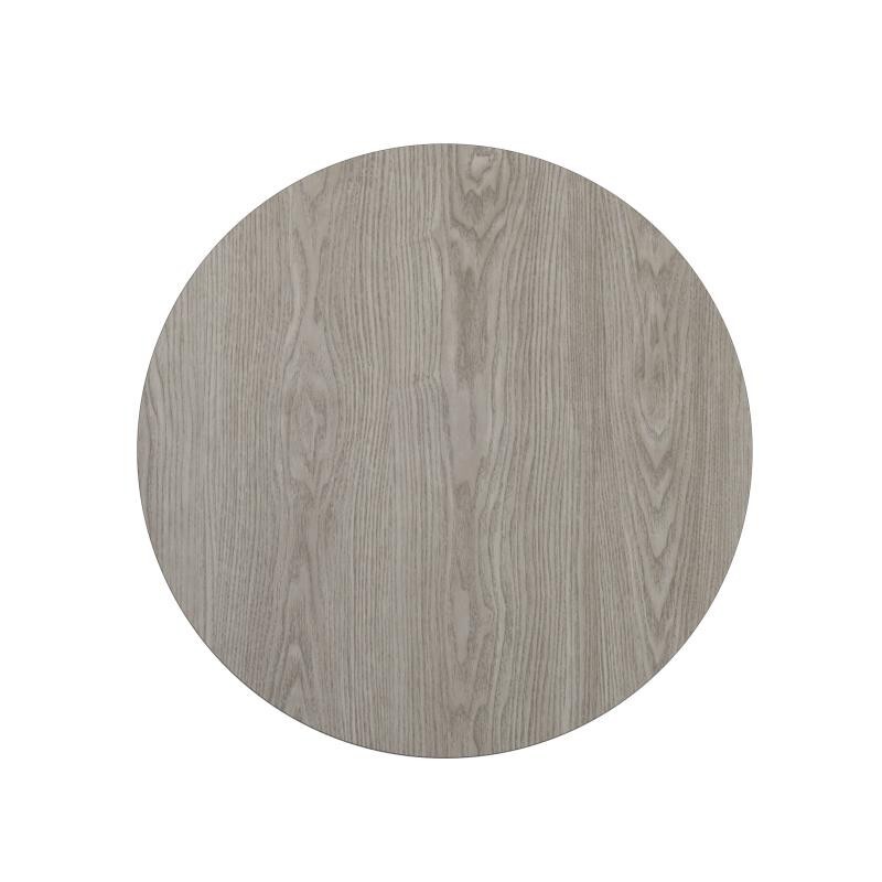 36'' Round Restaurant Table Top with White or Gray Reversible Laminate Top