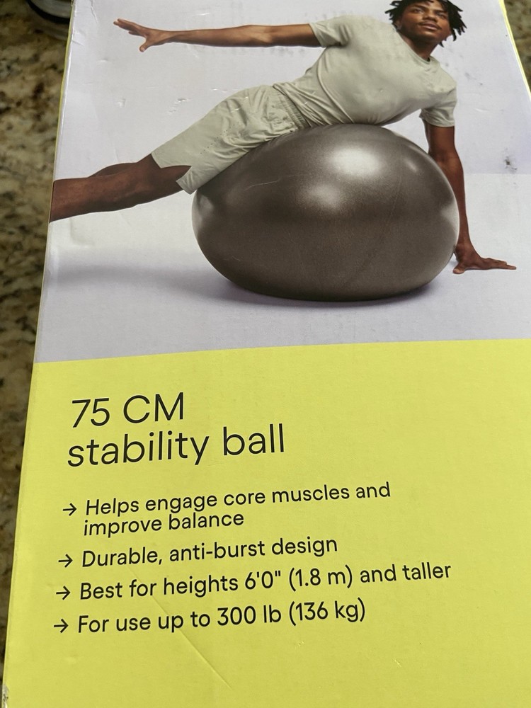 All In Motion 75 Cm Stability Ball Gray