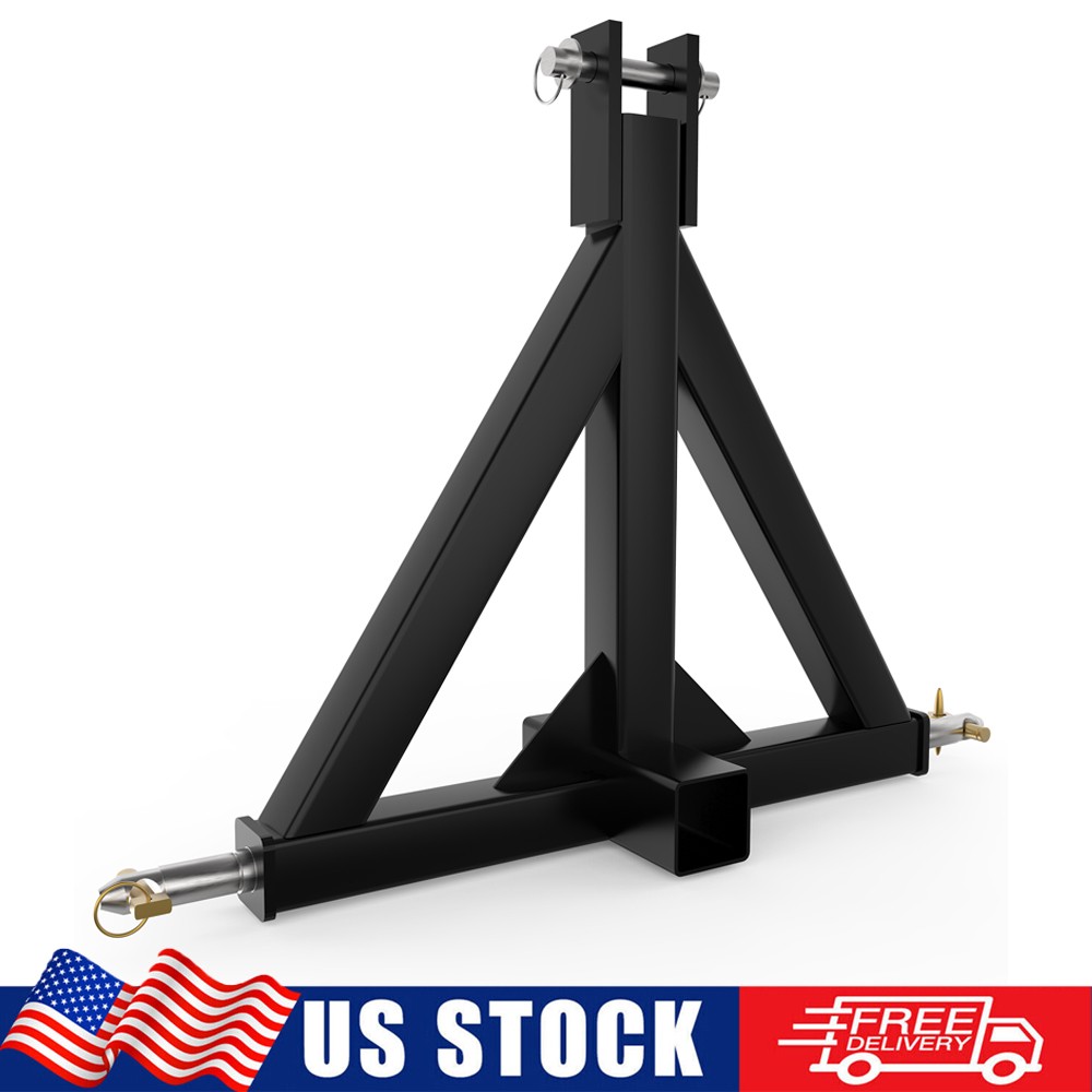 3 Point 3 PT Trailer 2" Receiver Hitch Tow Drawbar Adapter for CAT 1 Tractors US
