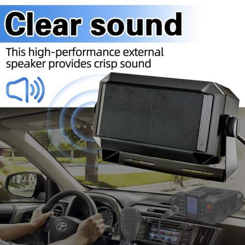 Rectangular External Communications Speaker/CB Radio Speaker for Ham Radio,