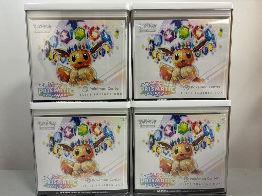 4x Brightroom Target Pokemon ETB Display Case Stackable Storage Box 8x4x8