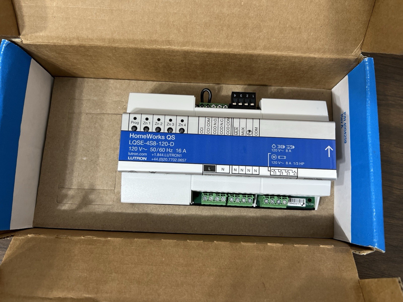 Lutron HomeWorks QS LQSE-4S8-120-D Switching Power Module - ( PRICE FOR 1 UNIT