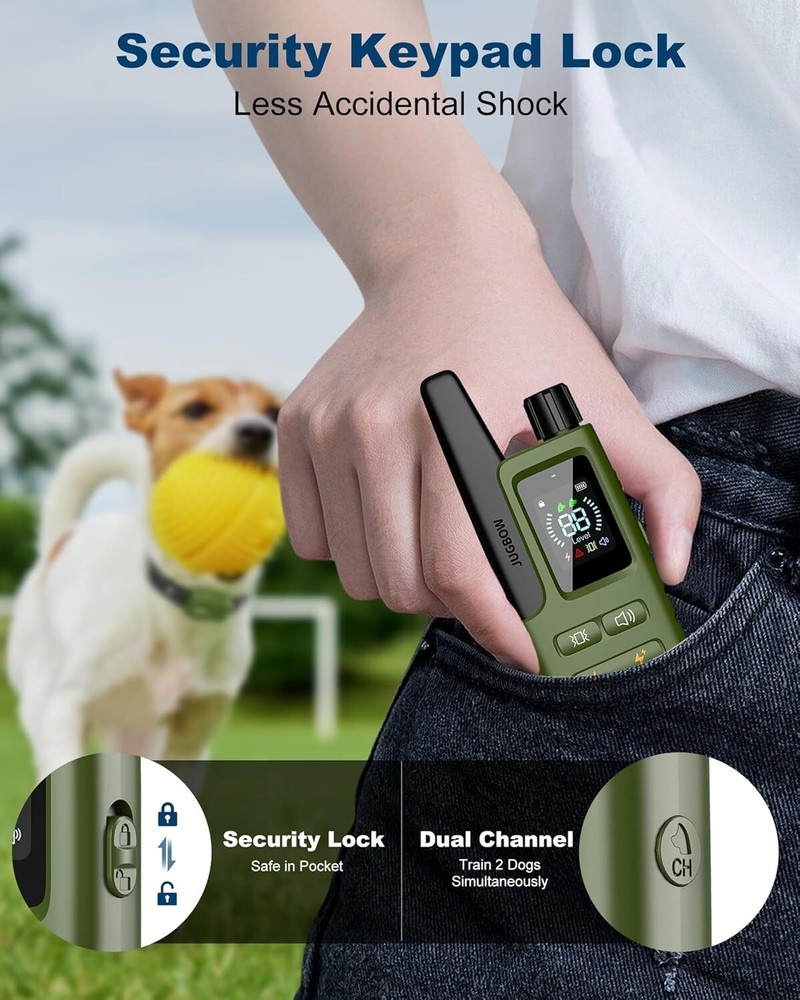 Humane Dog Shock Collar – 4 Modes & 4200FT Range for Indoor/Outdoor Training