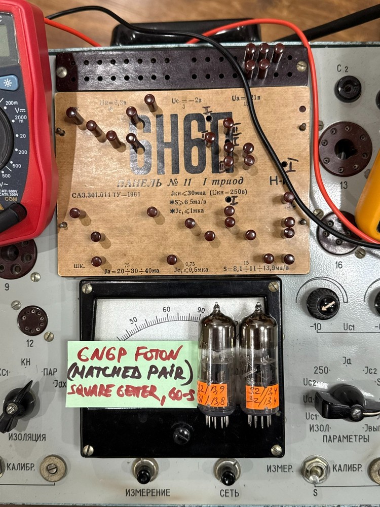 2x FOTON 6N6P (5687 ECC99 E182CC 6N30P) SQUARE-GETTER Holy Grail MATCHED PAIR #2