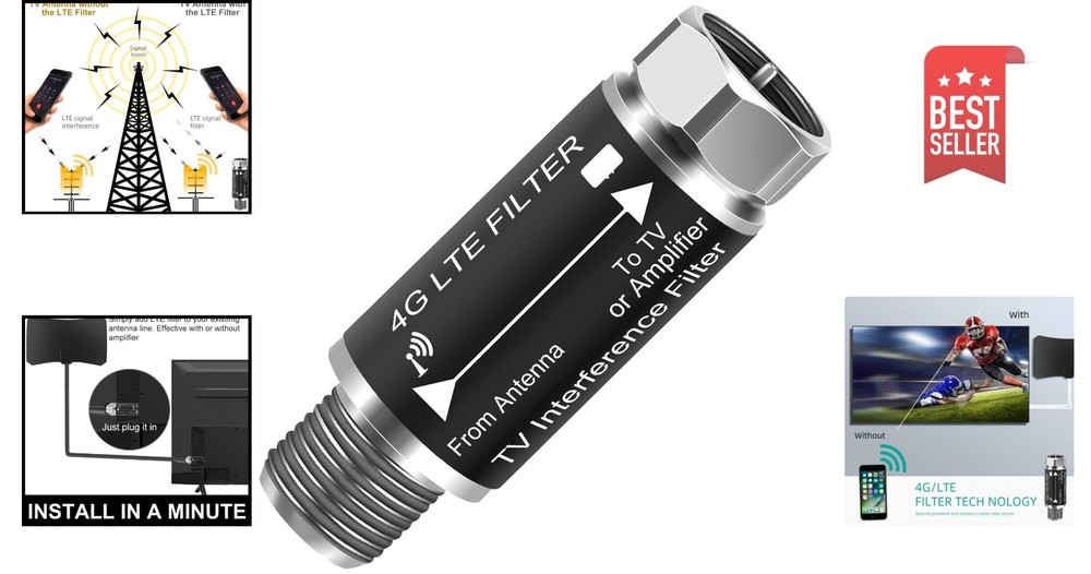 High-Performance LTE Filter for TV - Ensures Crystal Clear Digital Reception
