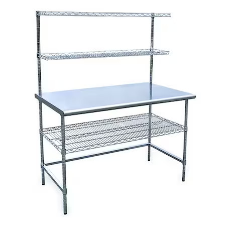 Workbench, Ss, 48" W, 30" D, 4Uen4