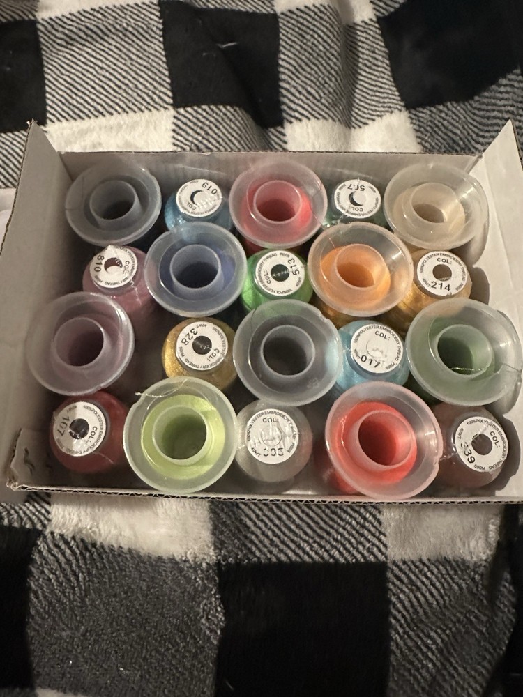 New Brothread Polyester Embroidery Machine Thread Set of 40 (39) missing 1 Color