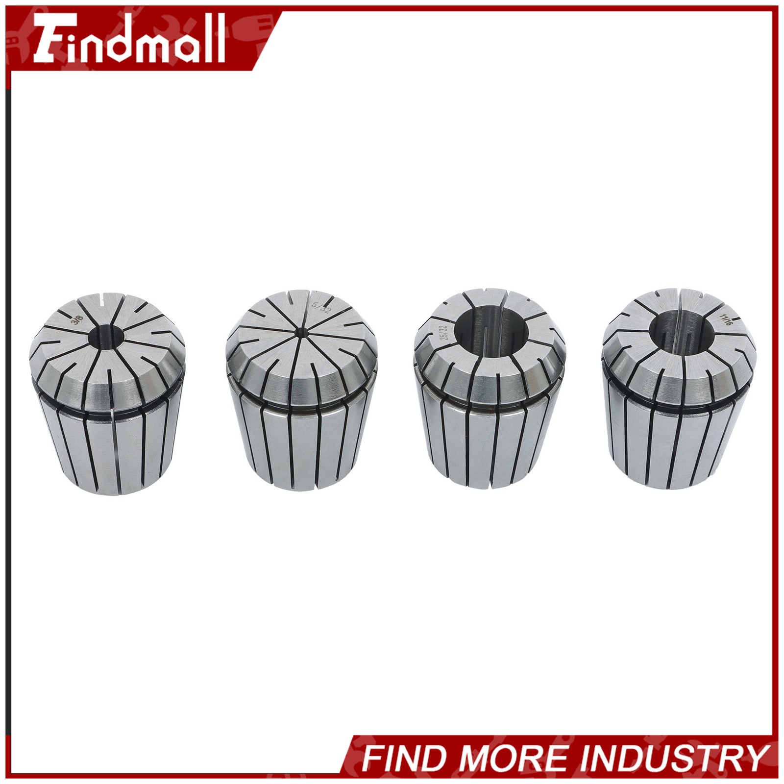 Findmall ER40 29Pcs Collet Set High Precision CNC Spring Collets