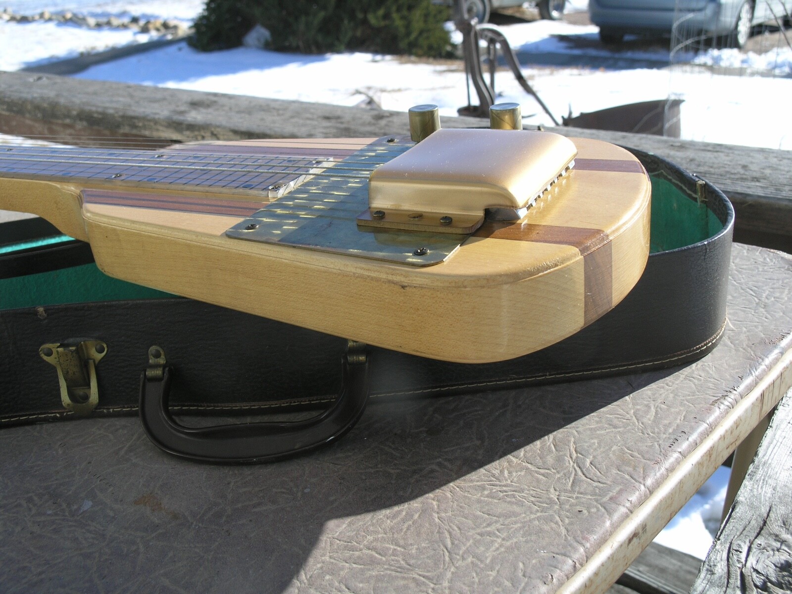 c.1950 ALAMO EMBASSY LAP STEEL GUITAR & Original HARD CASE