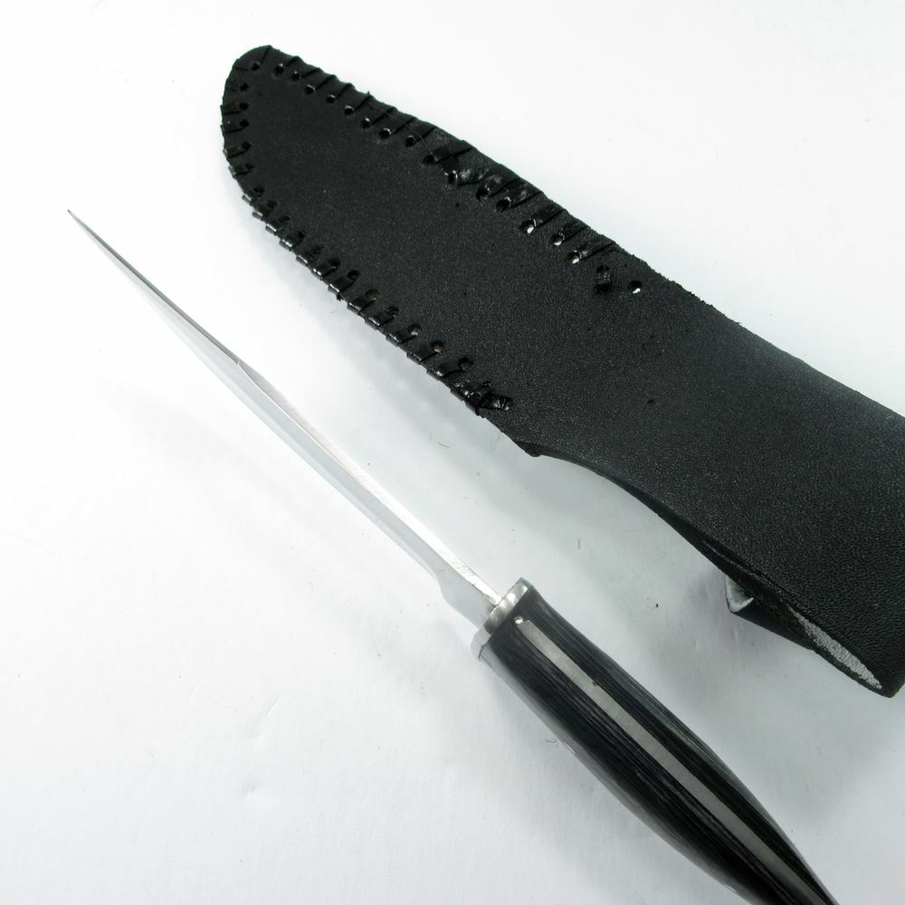 FIXED-BLADE HUNTING KNIFE | Rite Edge Mini Bowie Skinning Blade Black Wood