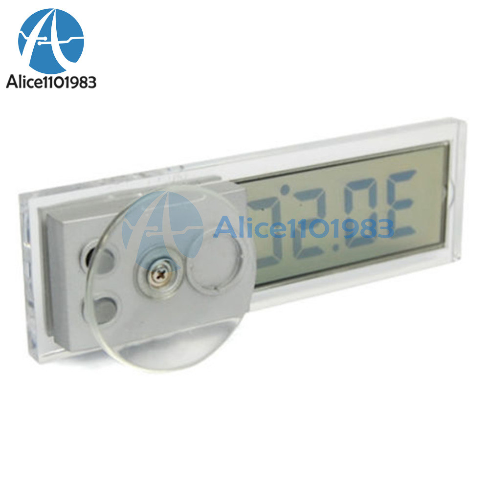 Vehicle Car View Mirror Suction Cup Digital LCD Temperature Thermometer