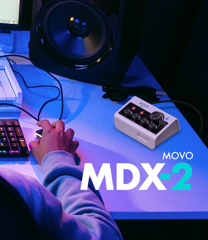 Movo MDX-2 Dual Channel Portable Audio Interface