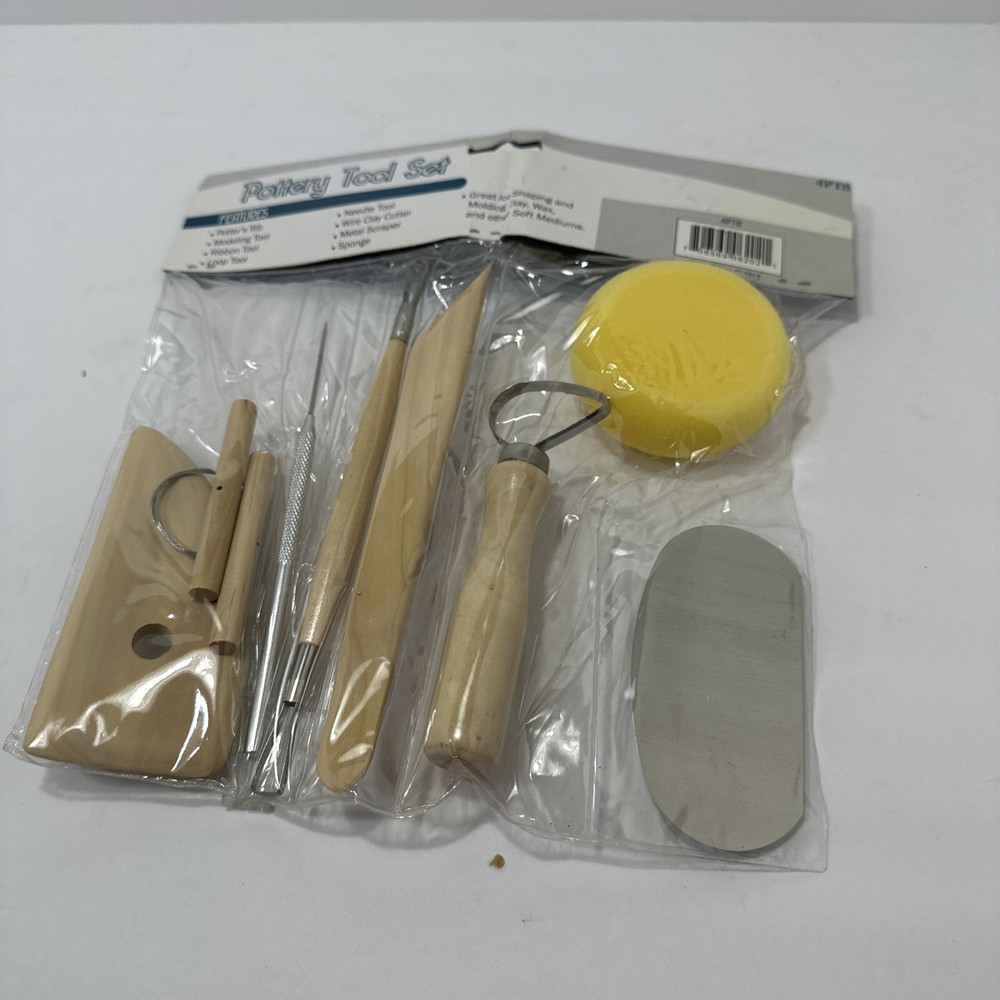 8pc Pottery Clay Molding Sculpting Tools Set