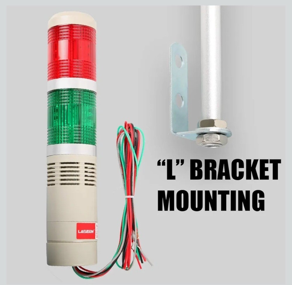 Industrial Signal Column, LED Alarm Tower Lamp Flash Indicator, 2-Layer Stack