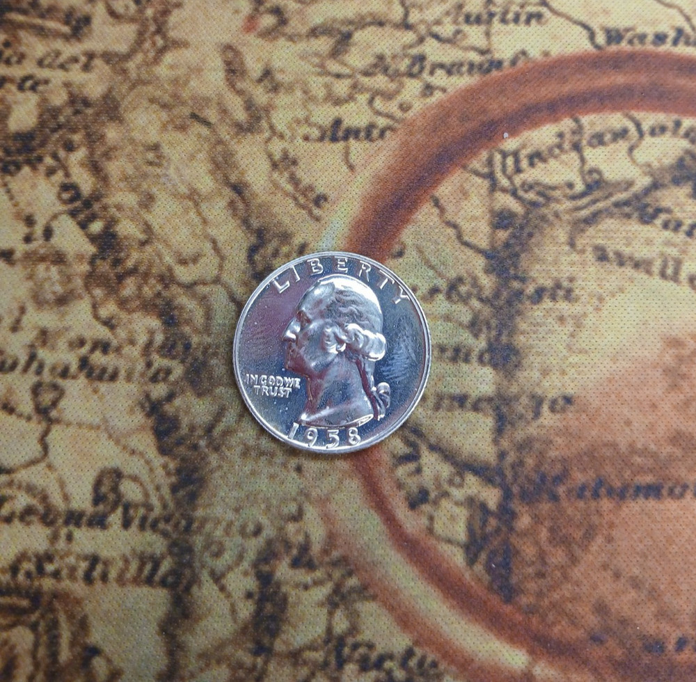 Silver 90%  1958  Proof  Washington Quarter  TP-0644