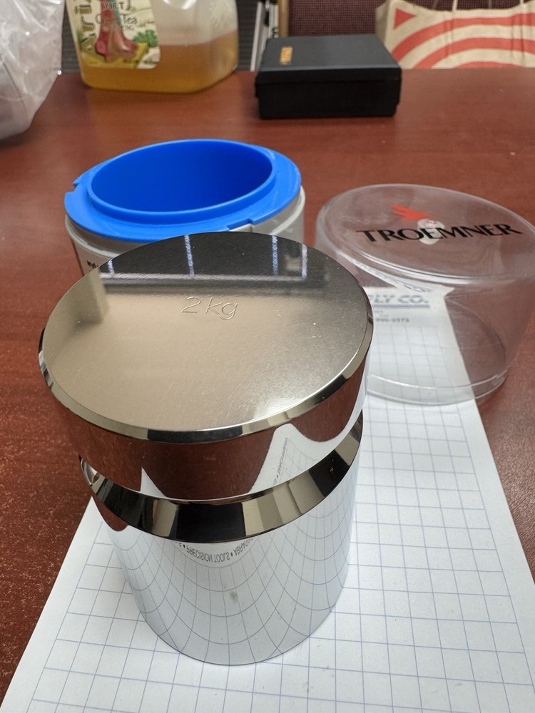 TROEMNER 2kg CLASS 1 Electronic CALIBRATION WEIGHT (Excellent)
