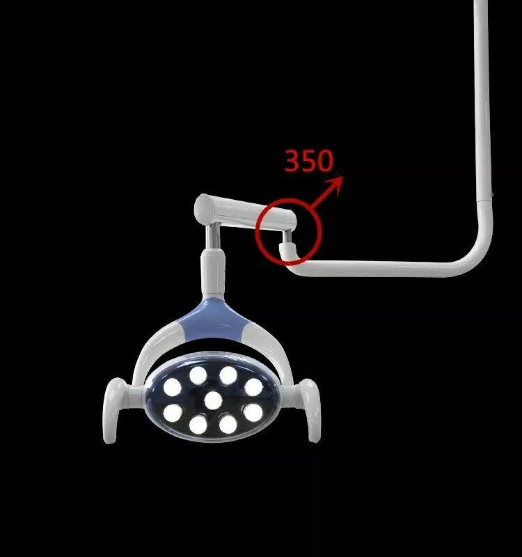 28W Ceiling-Mounted Dental Shadowless Operating Light Oral Cold Lamp with 9 LEDs