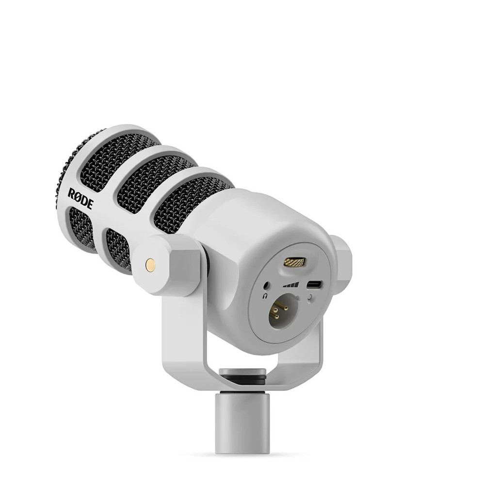 RODE PodMic USB Versatile Dynamic Broadcast Microphone, White