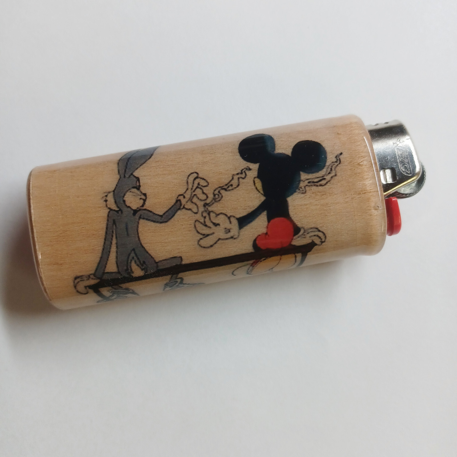 Bugs Mickey Smoking Best Buds Lighter Case Holder Sleeve Cover Fits Bic Lighters