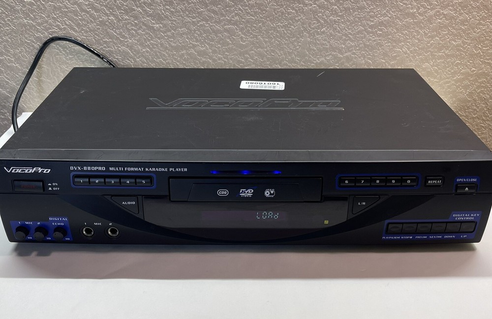 VocoPro DVX-880PRO Multi Format Digital Key Control Karaoke DVD/DIVX Player