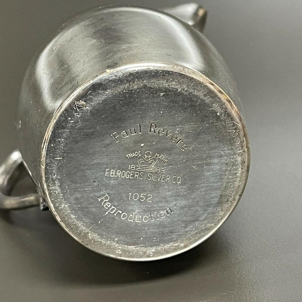 Paul Revere Reproduction 1052 F. B. Rogers Silver Co. Creamer Silver-plate