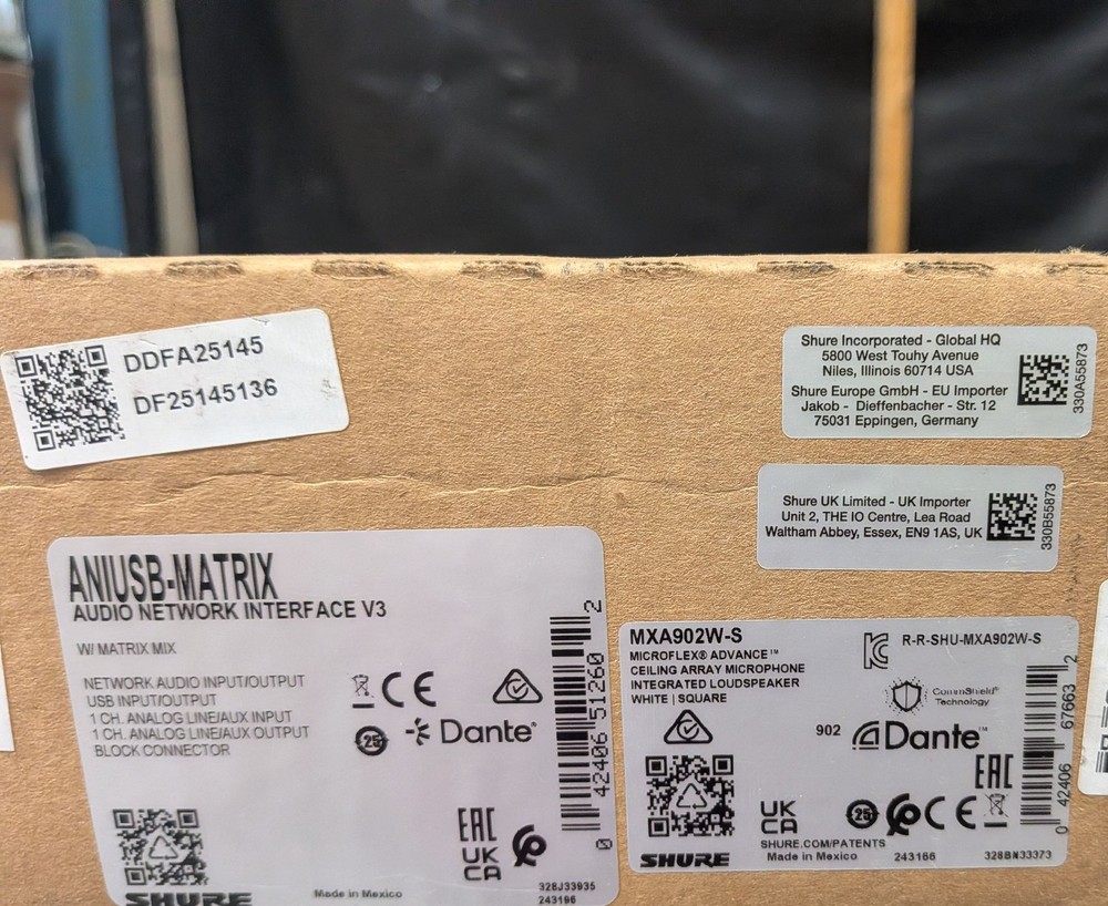 Shure MXA902W-S-USB & ANIUSB-MATRIX Audio Conferencing Kit