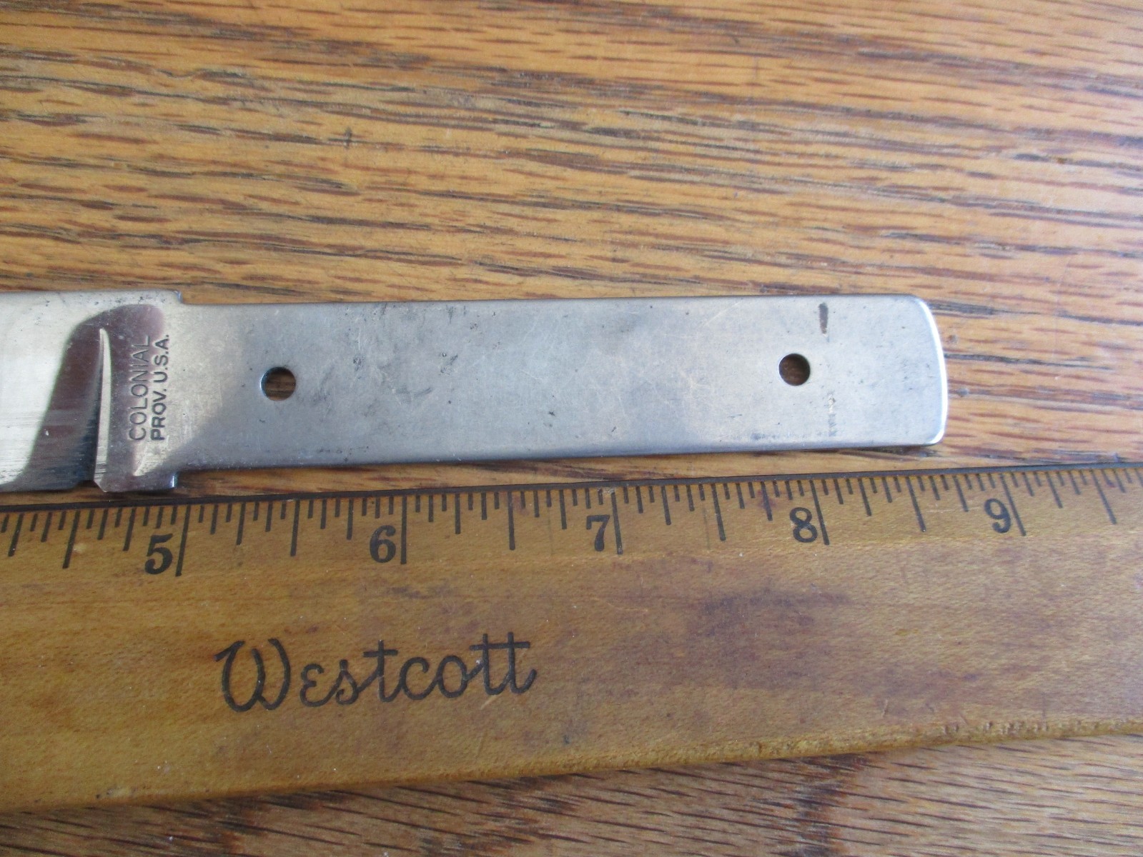 25 Carbon Steel Knife Blade Blank Blank's NOS Colonial Knife USA