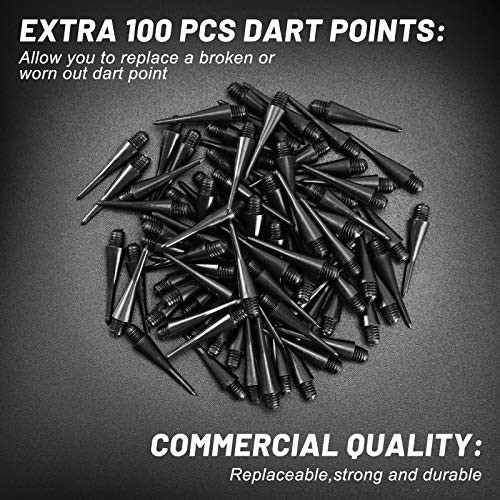 Soft Tip Darts, Bar Dart, Plastic Tip Darts Set, Attach Extra 100 12 silver