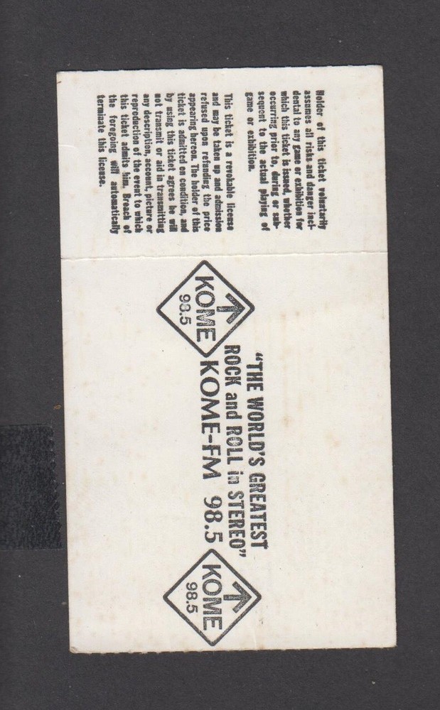 1982 Neil Young Ticket Stub Keystone Palo Alto CA 8-4-82