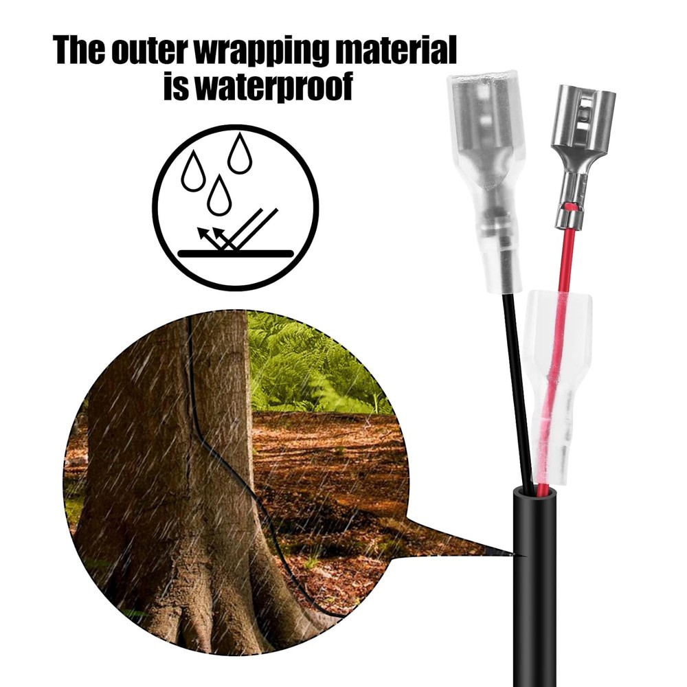 2 PCS Trail Camera Power Cord,5.5x2.1mm DC External Cable Compatible...