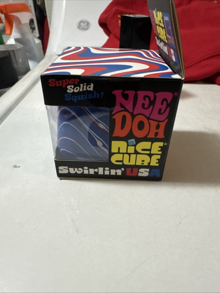NEEDOH Nice Cube Swirlin' USA Super Solid Squish NEW