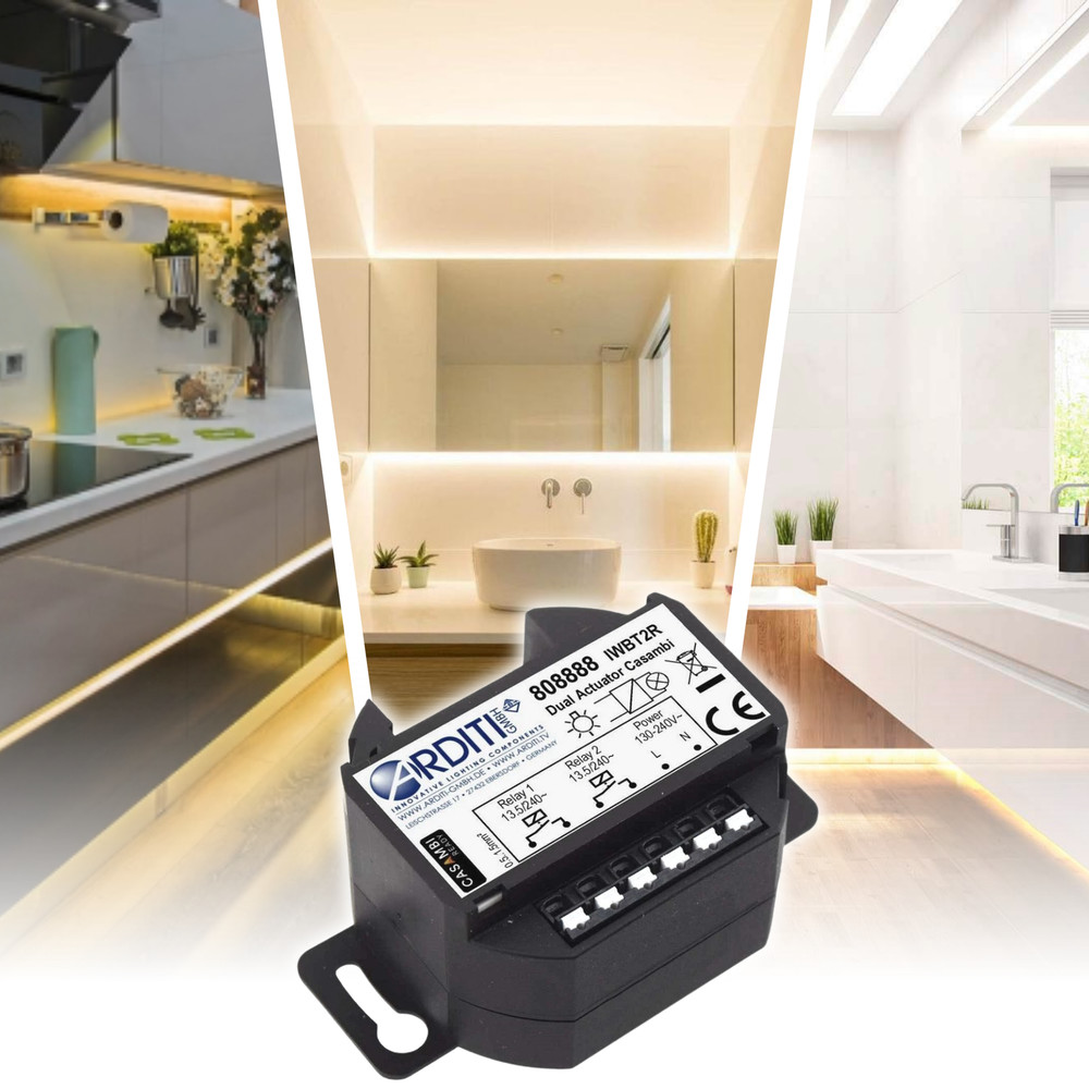 Casambi Smart Relay with Dual Switch