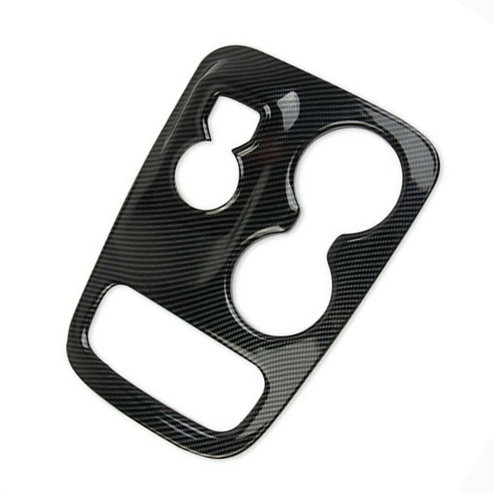 Center Console Gear Shift Cover Trim Panel Decor for Dodge Durango Carbon Fiber