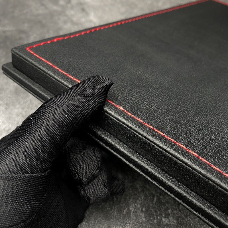 New Acrylic Display case show case With black PU Leather Base For 1/18 Car Model