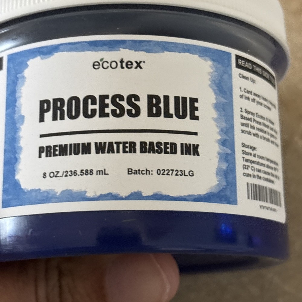 ecotex process blue 8 oz Ink