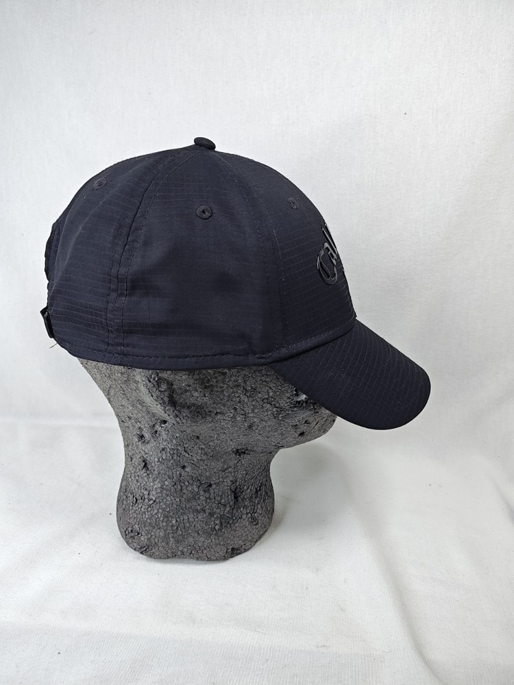 Callaway Golf Hat Logo Baseball Hat Adjustable Hook & Loop Black Shiny Logo