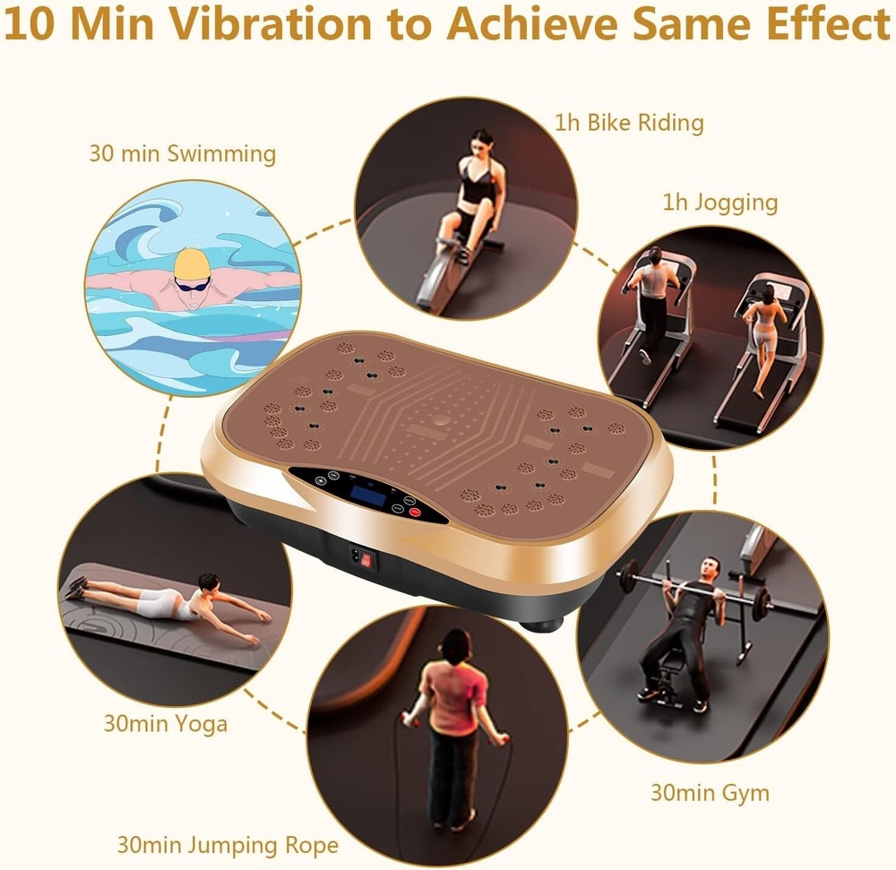 Vibration Plate Exercise Machine for Full-Body Workout & Toning - Remote Control