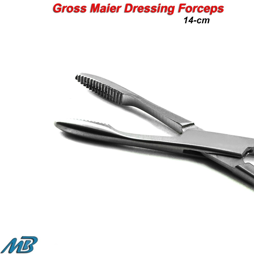 Gross Maier Dressing Straight Surgical Homeostatic Forceps Locking Instruments