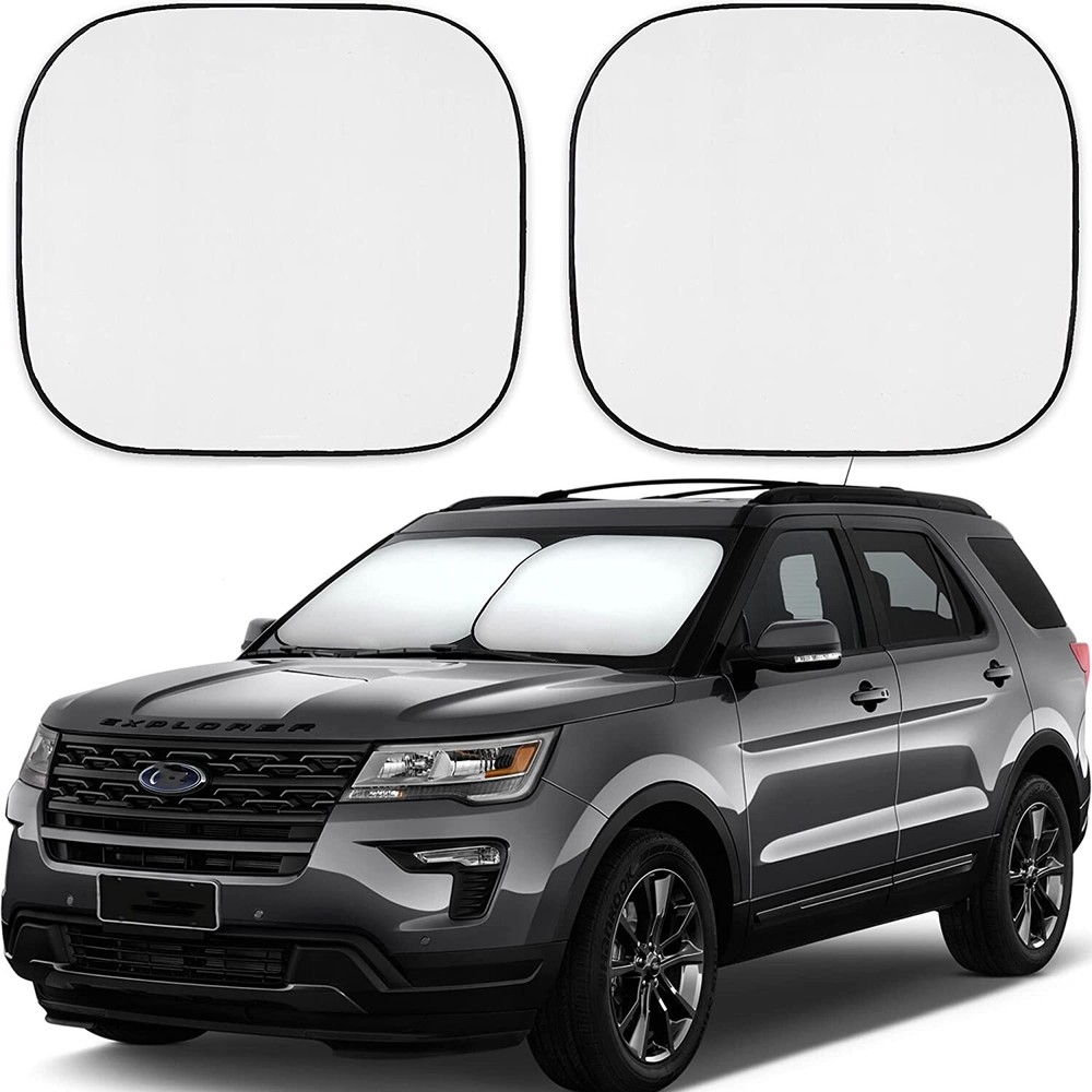 2pcs For Jeep Cherokee Accessory Car Windshield Sunshade Front Sun Shield Cover