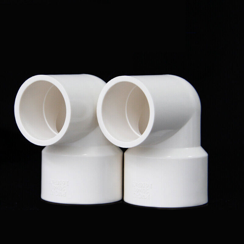 90 Degree Reducing PVC Water Elbow Connector Concentric Reduce Pipe 20mm-110mm