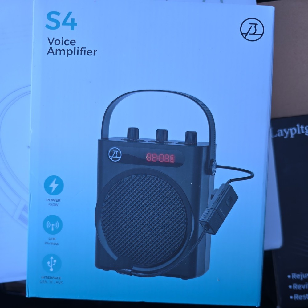 SAINTLARK S4 Voice Amplifier Bluetooth 5.3 Wireless Headset Microphone/Wired ...